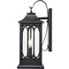 Mallorey 2 Light 20.01 inch Powder Coated Black Outdoor Wall Sconce